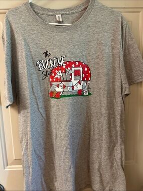 Jerzees Gray Tee OSU Camping Graphic